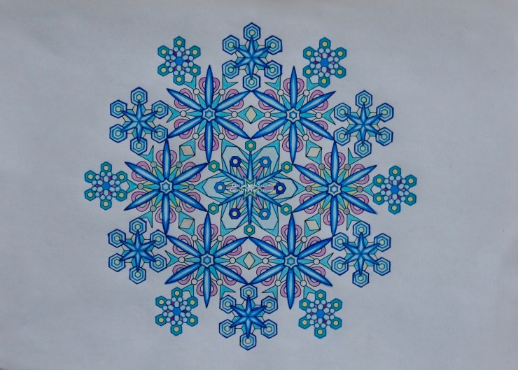 mandala flocon copyright